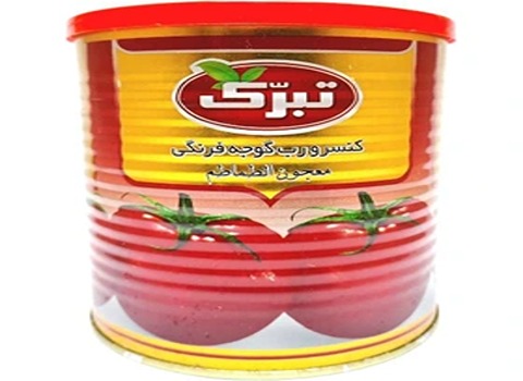 خرید و قیمت رب گوجه فرنگی 800 گرمی تبرک + فروش صادراتی